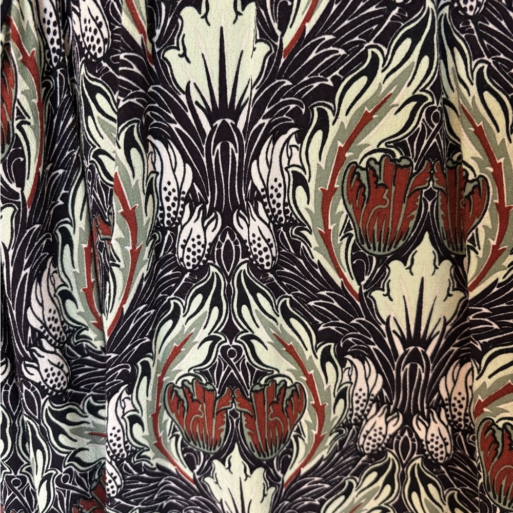 Zara Basic Long Sleeved Floral Patterned Dress Si… - image 11